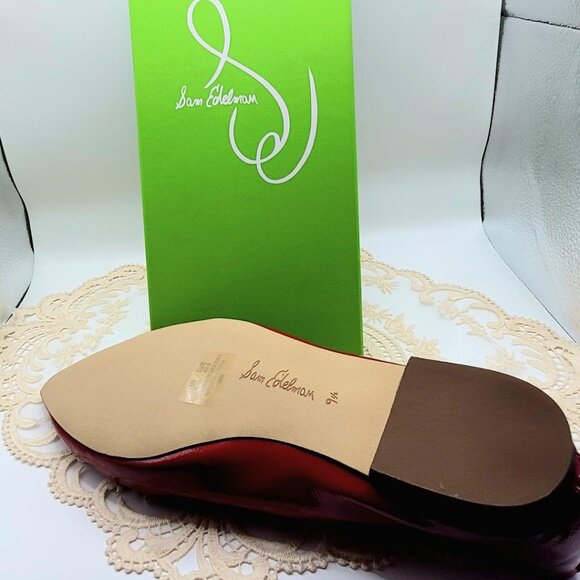 The Bright Red Sam Edelman Bri Tie Flat - Picture 4 of 4